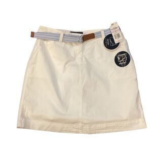 NWT Karen Scott White Skort Skirt Size 6 built in shorts